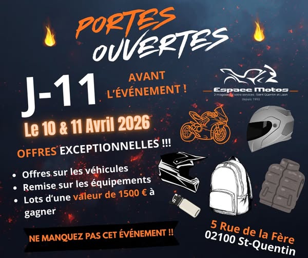 Journées Portes Ouvertes d'Espace Motos St Quentin